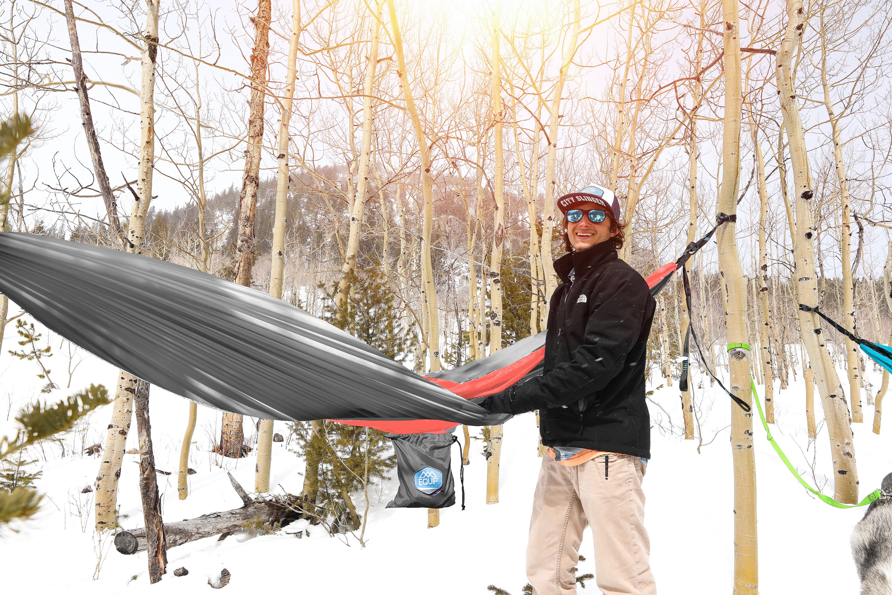One Person Travel Hammock - Solid Colors