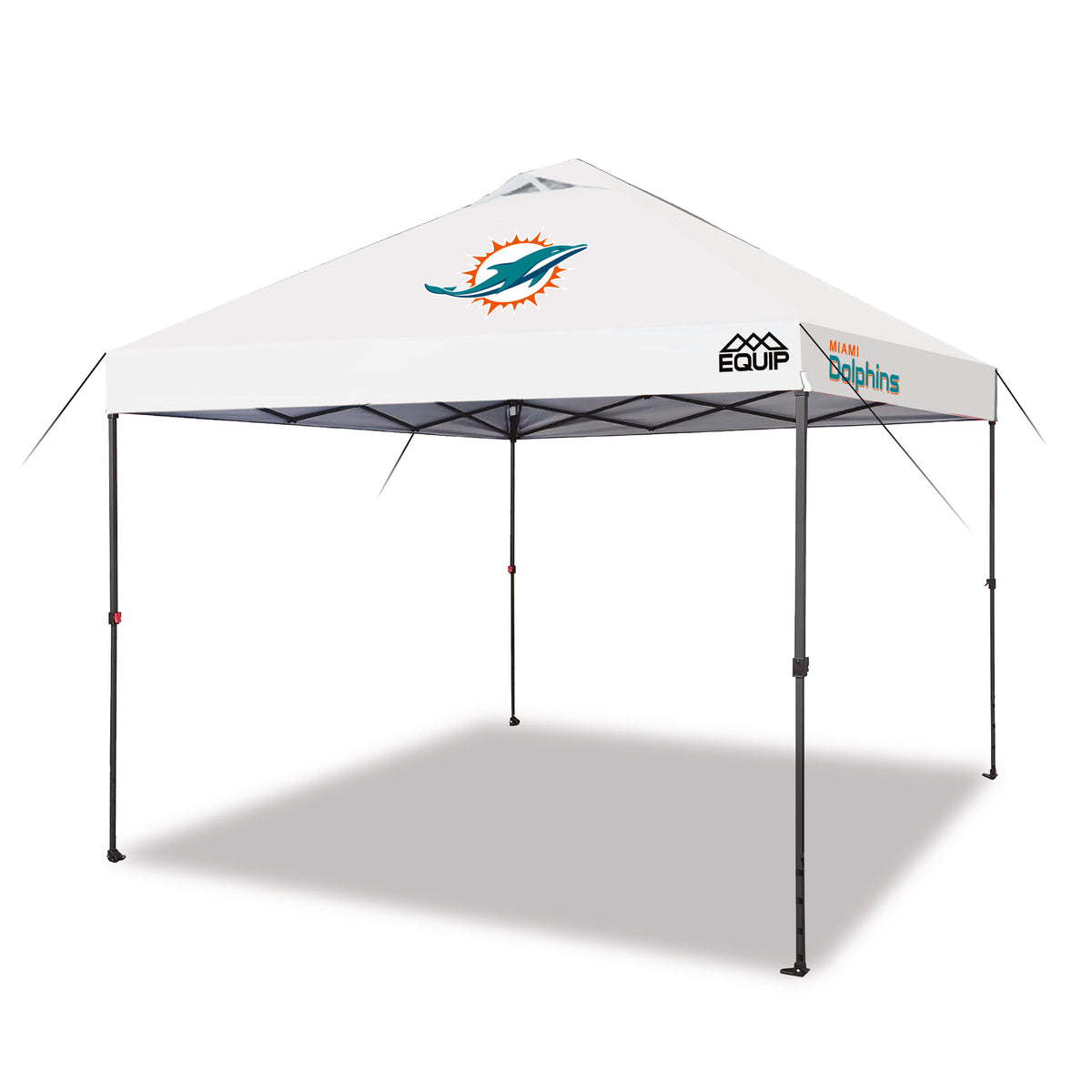 Equip 10x10 Game Day Canopy - NFL Bundle - Miami Dolphins