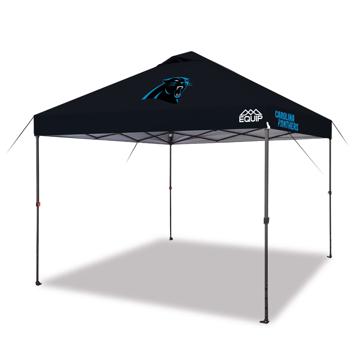 Equip 10x10 Game Day Canopy - NFL Bundle - Carolina Panthers