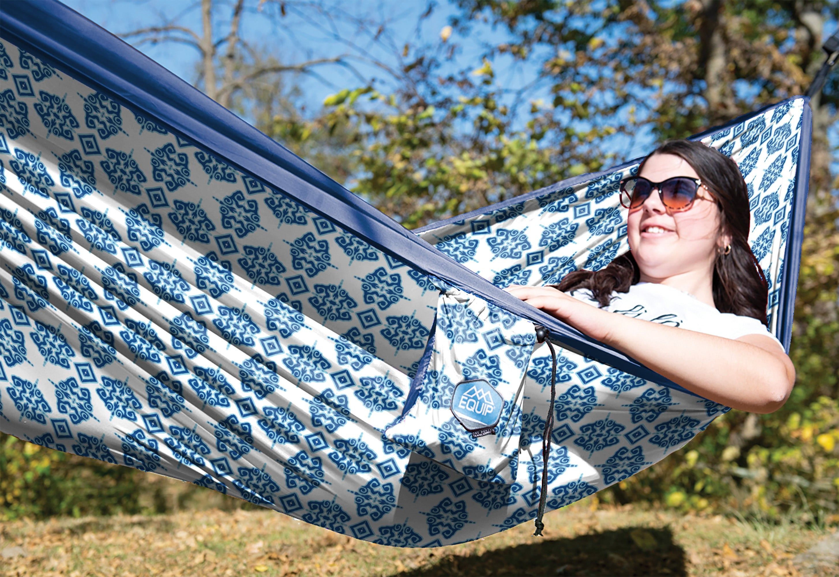 One Person Travel Hammock - Print