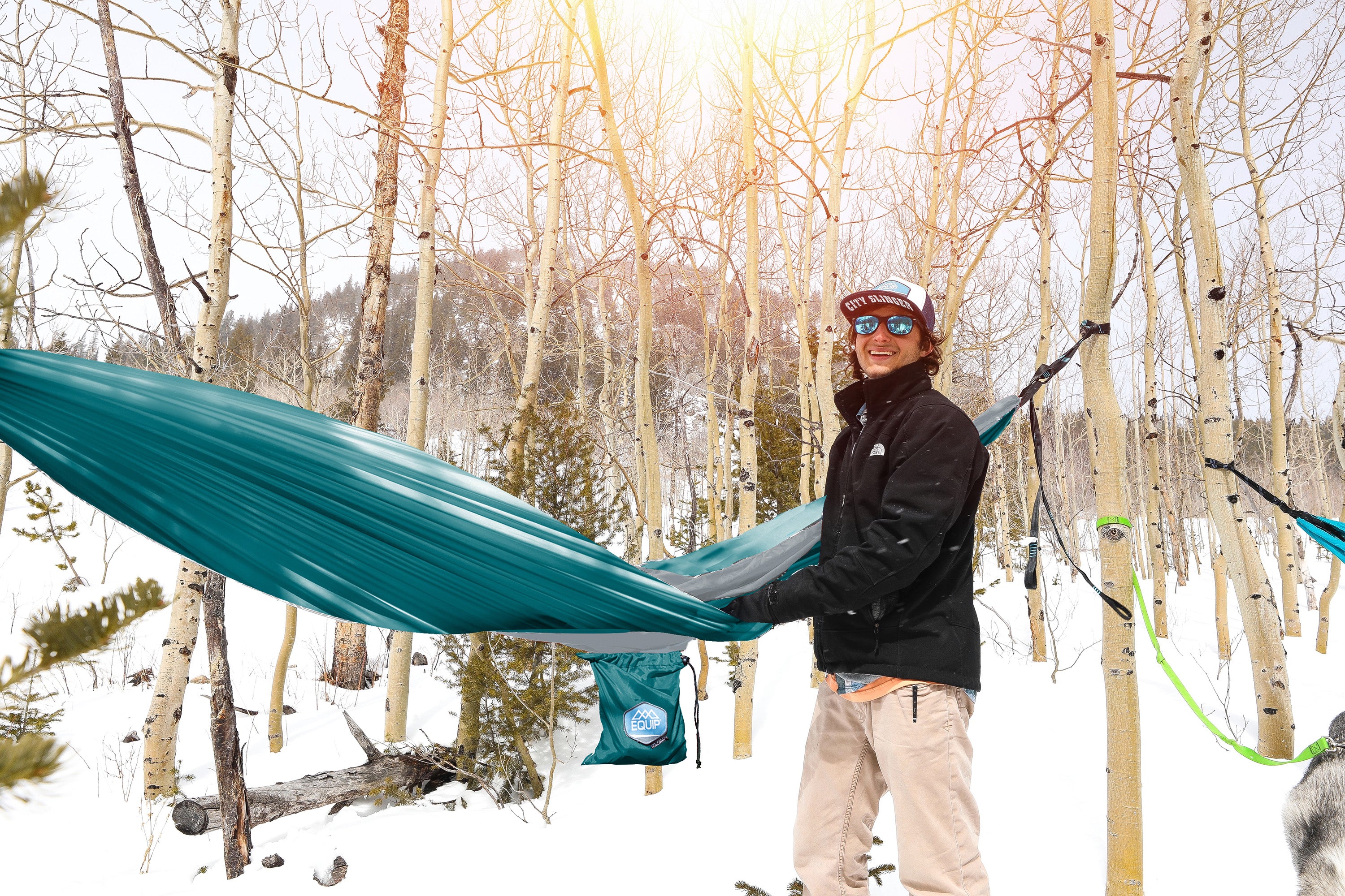 One Person Travel Hammock - Solid Colors