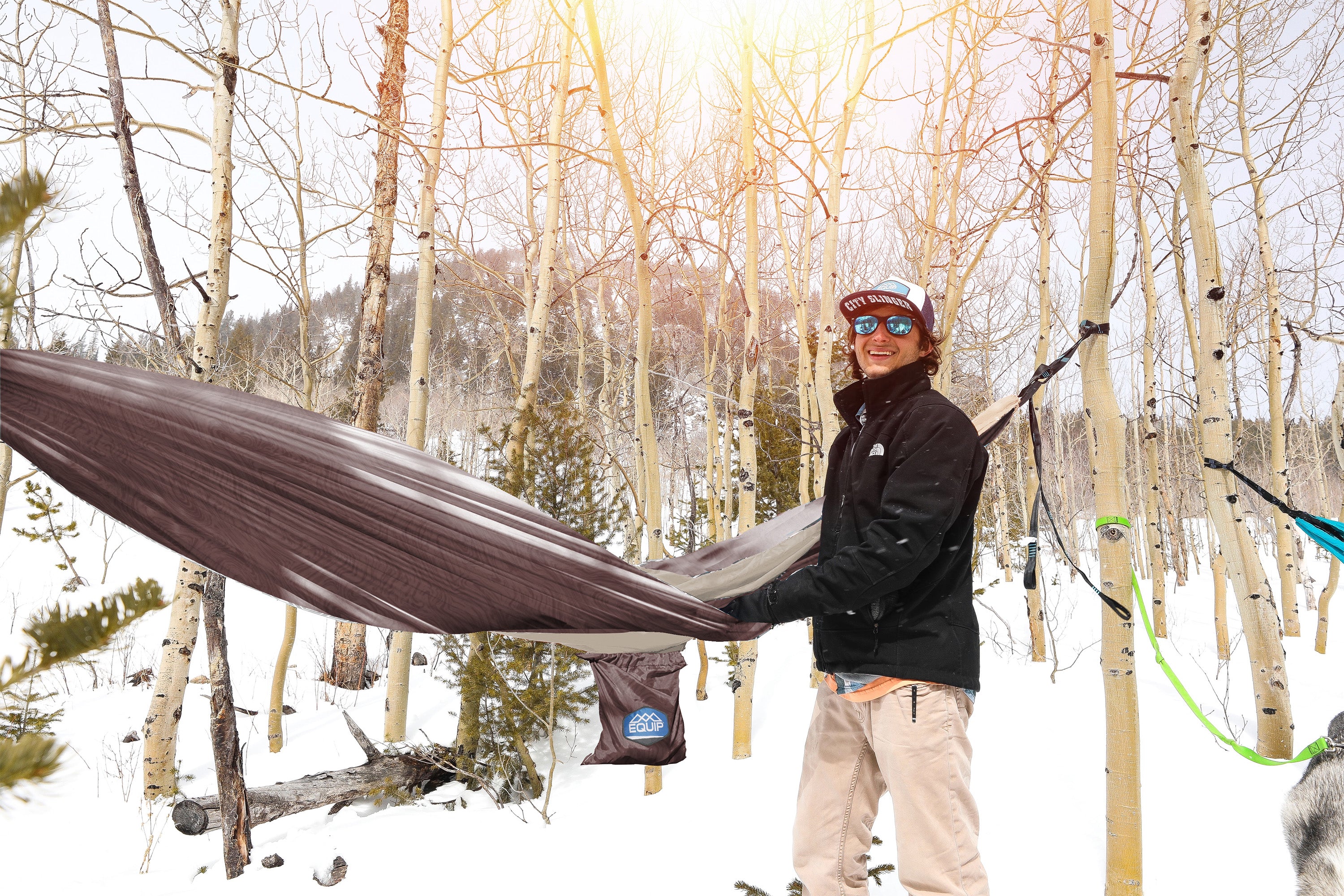 One Person Travel Hammock - Print