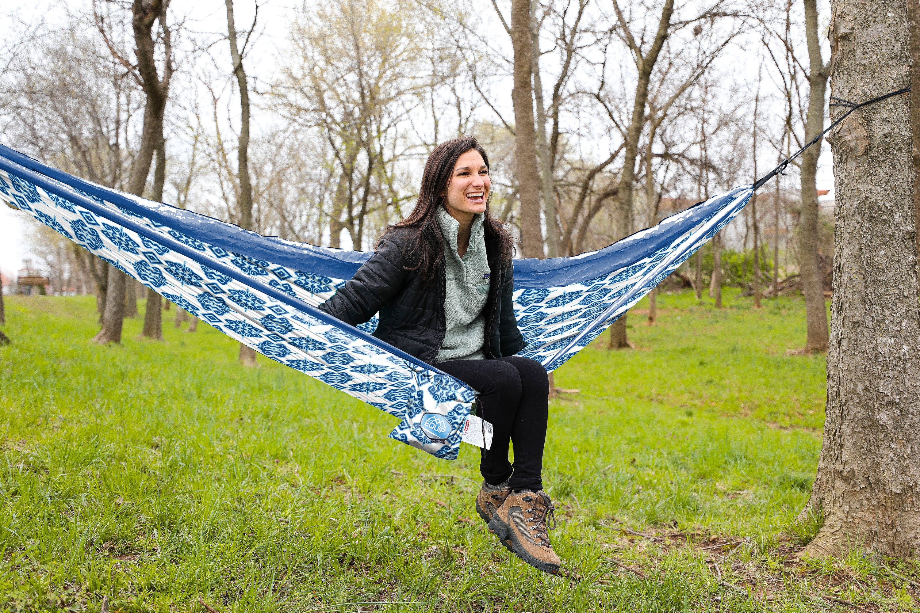 One Person Travel Hammock - Print