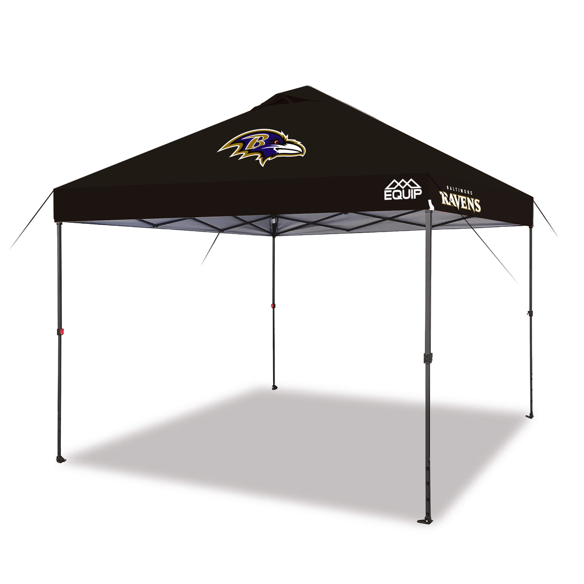 Equip 10x10 Game Day Canopy - NFL Bundle - Baltimore Ravens