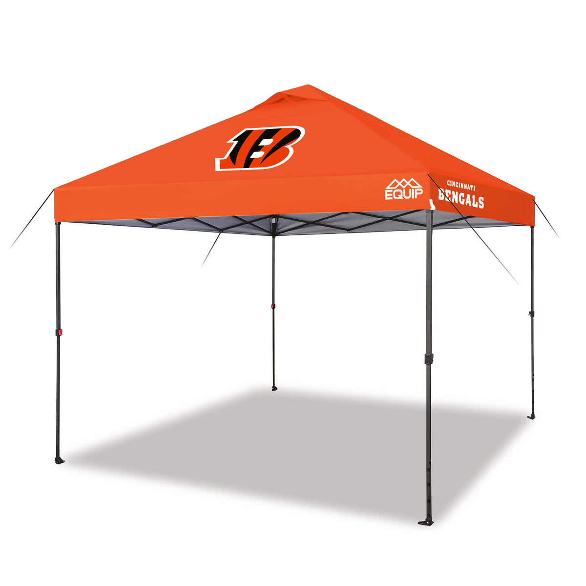 Equip 10x10 Game Day Canopy - NFL Bundle - Cincinnati Bengals